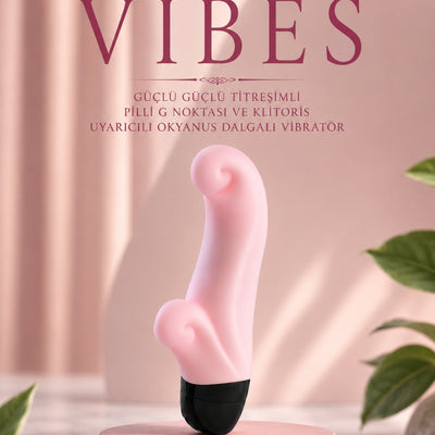 Fun Factory Vibes Güçlü Titreşimli Pilli G Noktası ve Klitoris Uyarıcılı Okyanus Dalgalı Vibratör