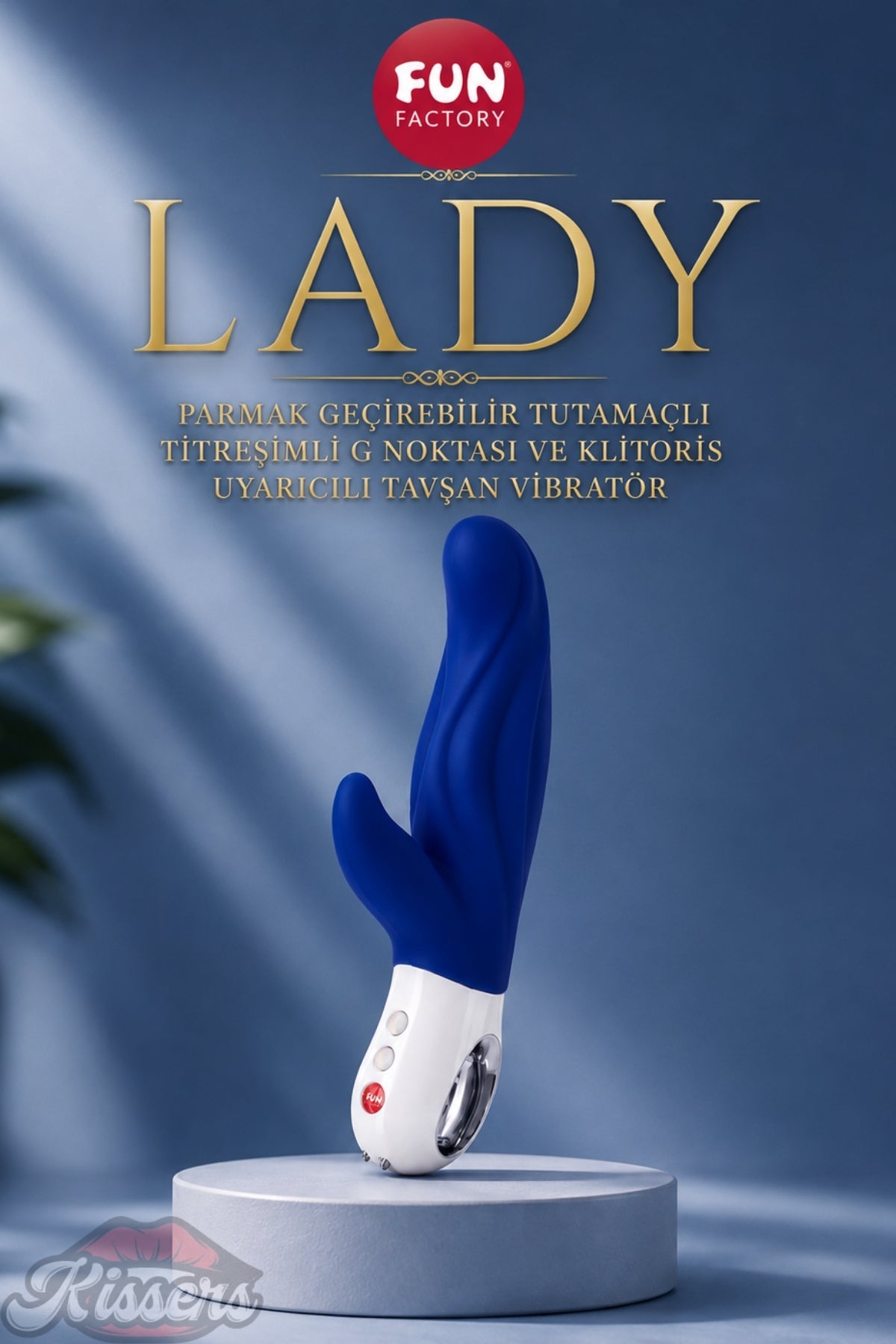 Fun Factory Lady Parmak Geçirilebilir Tutamaçlı Titreşimli G Noktası ve Klitoris Uyarıcılı Tavşan Vibratör