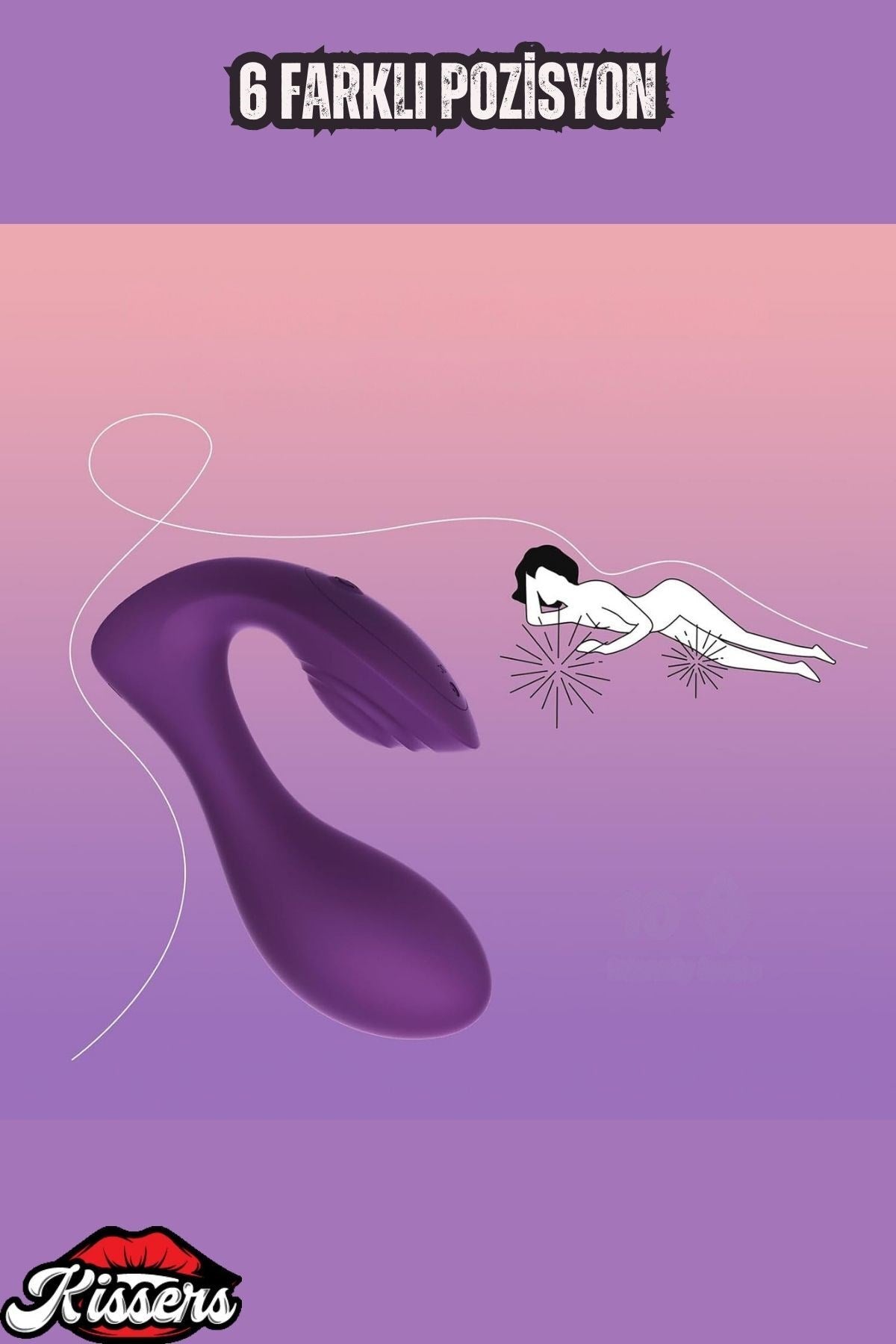 Kablosuz Kumandalı Şarjlı Klitoris G Nokta Uyarıcı Isıtmalı Giyilebilir Sessiz 2 in 1 Vibratör