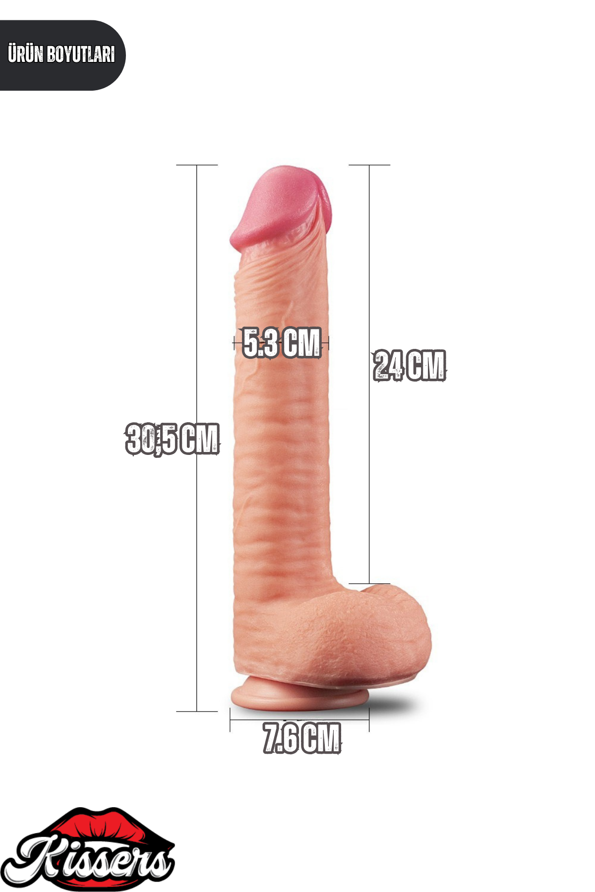 Lovetoy Ultra Gerçekçi Çift Katmanlı Platin Silikon Yüksek Kalite Dildo Penis 30.5 cm