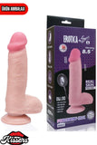 Hareketli Kayar Deri Çift Katmanlı Realistik Dildo Ultra Yumuşak Gerçekçi Titreşimli Yapay Penis 21 cm