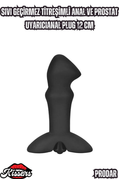 Sıvı Geçirmez Titreşimli Anal Ve UyarıcıAnal Plug 12 Cm