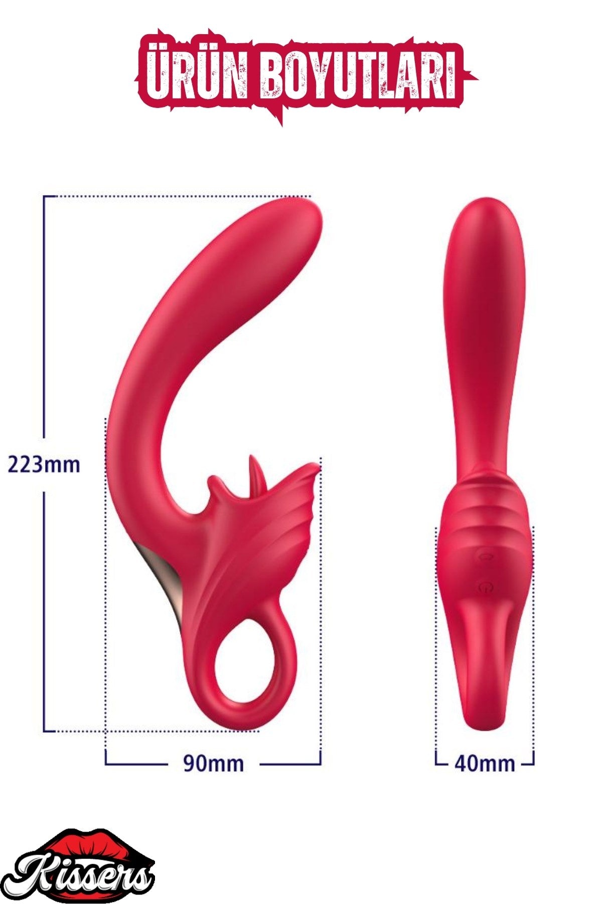 Cinsel Oyuncak Ellie Şarjlı Klitoris G Nokta Uyarıcı Dil Yalama Hareketli Kavisli Vibratör