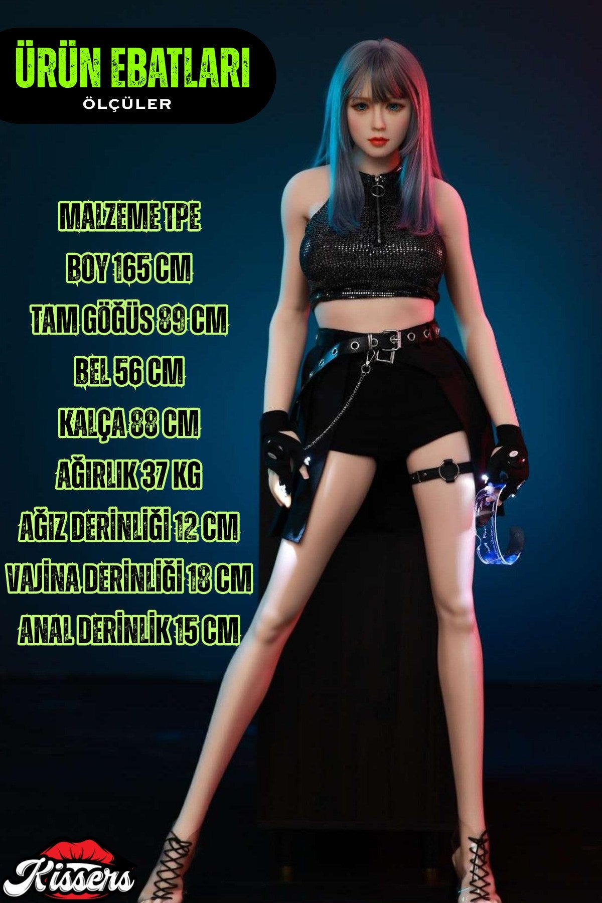 Gerçekçi Boyutlarda Evo Iskelet Sistemli Ultra 1.65 Boy 38 Kg Sex Doll Realistik Manken Gwen