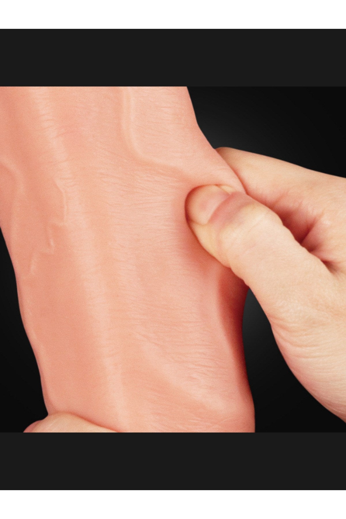 Ultra Realistik Eğilip Bükülebilir G Noktası Ve Klitoris Uyarıcı Dev Ten Renkli Penis Dildo 30 Cm