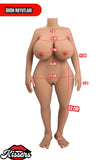Sesli Titreşim Usb Şarjlı Anal Vajinal Isıtmalı 12.3 Kg 100 cm Beyaz Ten Sex Doll Realistik Manken 2