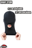 Full Face Kapalı Göz Delikli Ağız Oral Tam Yüz Fantezi Maske