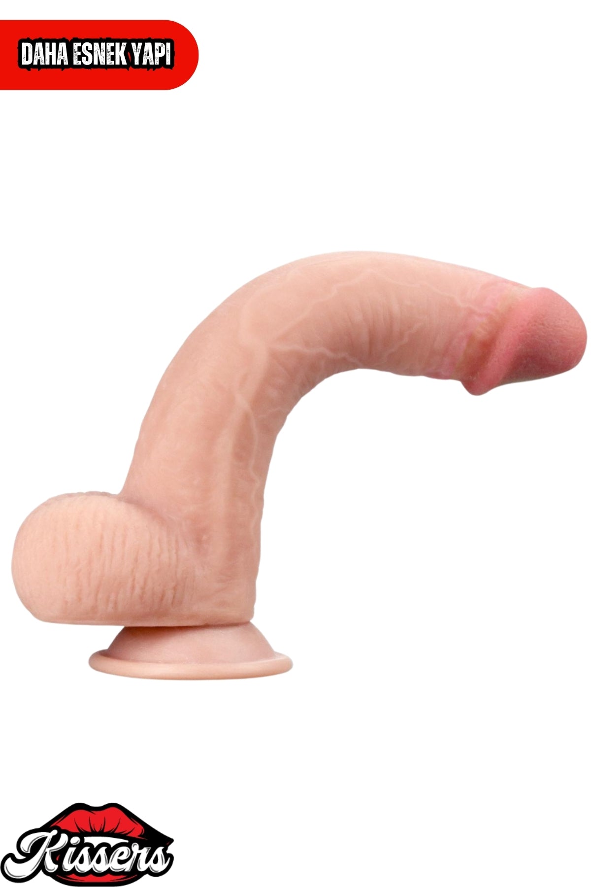 Hareketli Kayar Deri Çift Katmanlı Realistik Dildo Ultra Yumuşak Gerçekçi Titreşimli Yapay Penis 23 cm