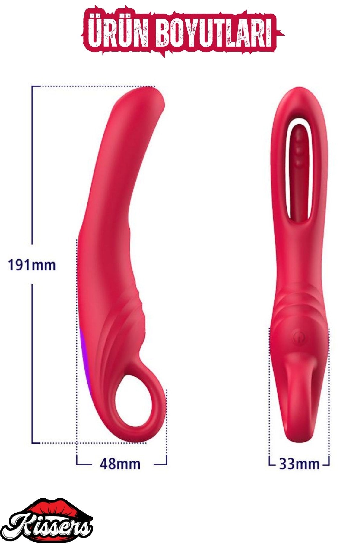 Manna Şarjlı Tutma Aparatlı Yeni Nesil Çırpma Hareketli Kavisli G Nokta Uyarıcı Vibratör