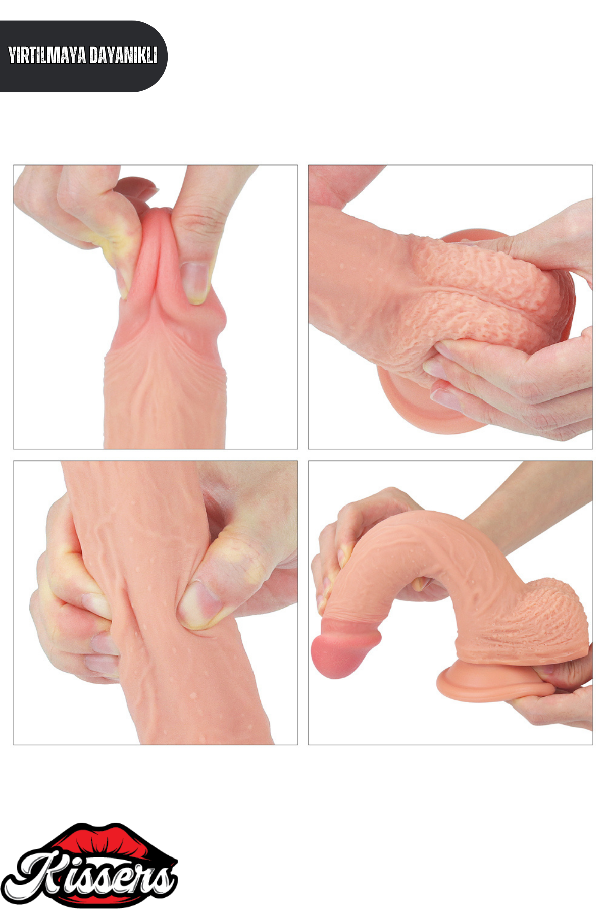 Lovetoy Ultra Gerçekçi Çift Katmanlı Platin Silikon Yüksek Kalite Dildo Penis 22 cm