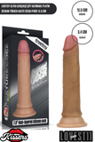 Lovetoy Ultra Gerçekçi Çift Katmanlı Platin Silikon Yüksek Kalite Dildo Penis 18.5 cm