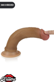 Lovetoy Ultra Gerçekçi Çift Katmanlı Platin Silikon Yüksek Kalite Dildo Penis 18.5 cm
