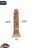 Lovetoy Ultra Gerçekçi Çift Katmanlı Platin Silikon Yüksek Kalite Dildo Penis 18.5 cm