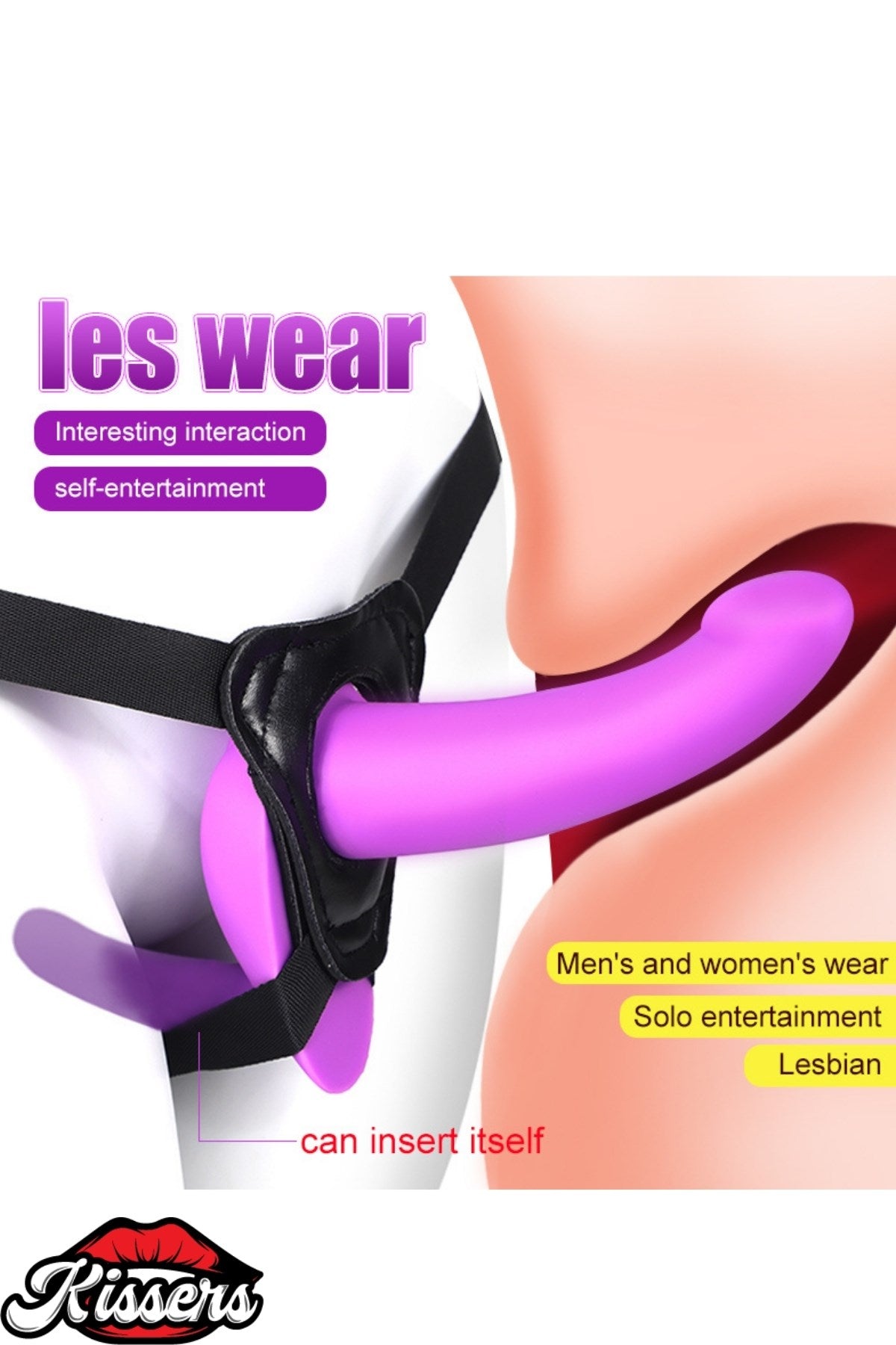 Uyarıcı Tamponlu Ultra Yumuşak Dokulu Lezbiyen Çift Taraflı Kemerli Silikon Dildo Penis