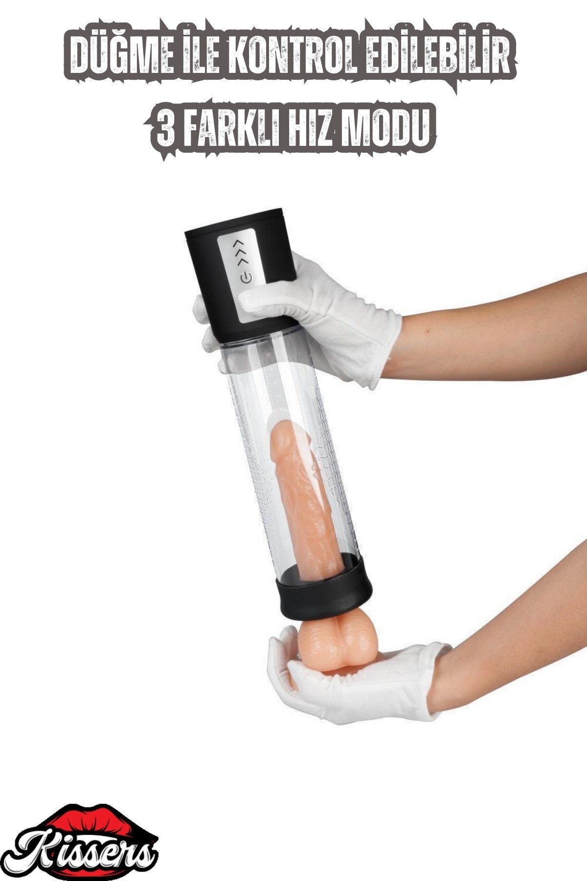 Led ışıklı Şarjlı Otomatik 3 Hız Modlu Yüksek Vakumlu Penis Pompası 20.5 Cm