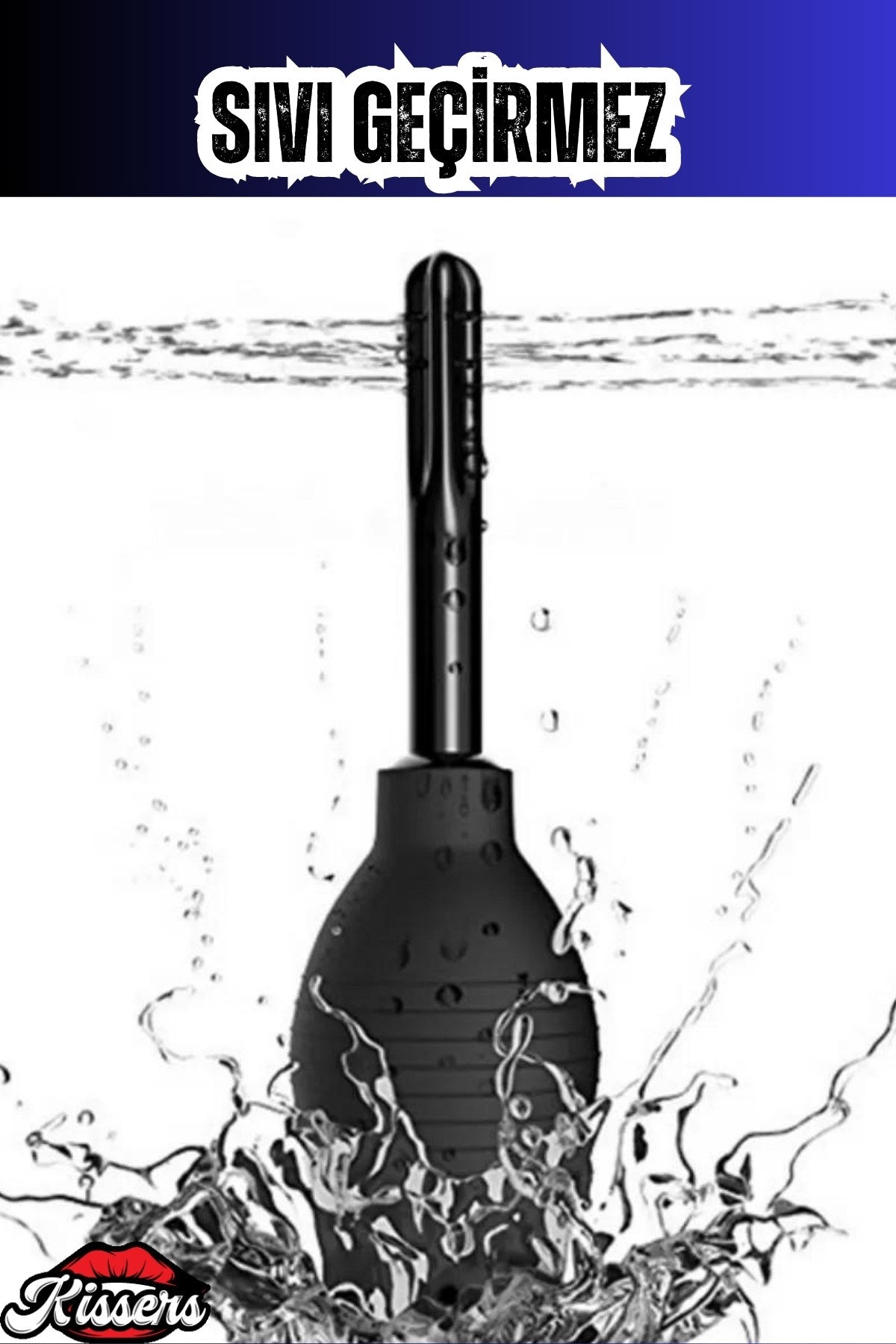 Cinsel Oyuncak Anal Vajinal Lavman Silikon Temizleme Pompası 350 Ml Siyah