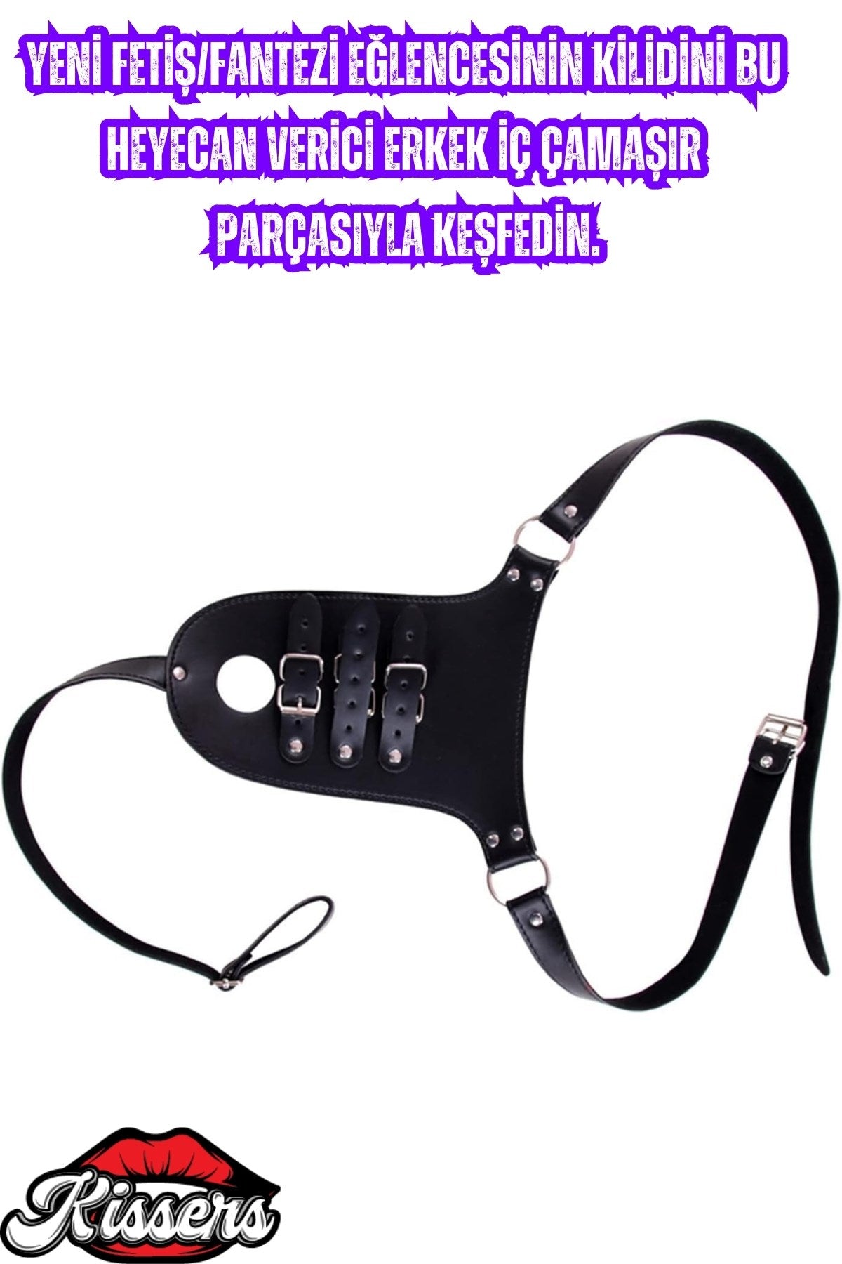 Bsdm Ayarlanabilir Esaret Kemeri Erkek Bekaret Kafesi Askılı Deri Külot Fantezi Penis Kilidi