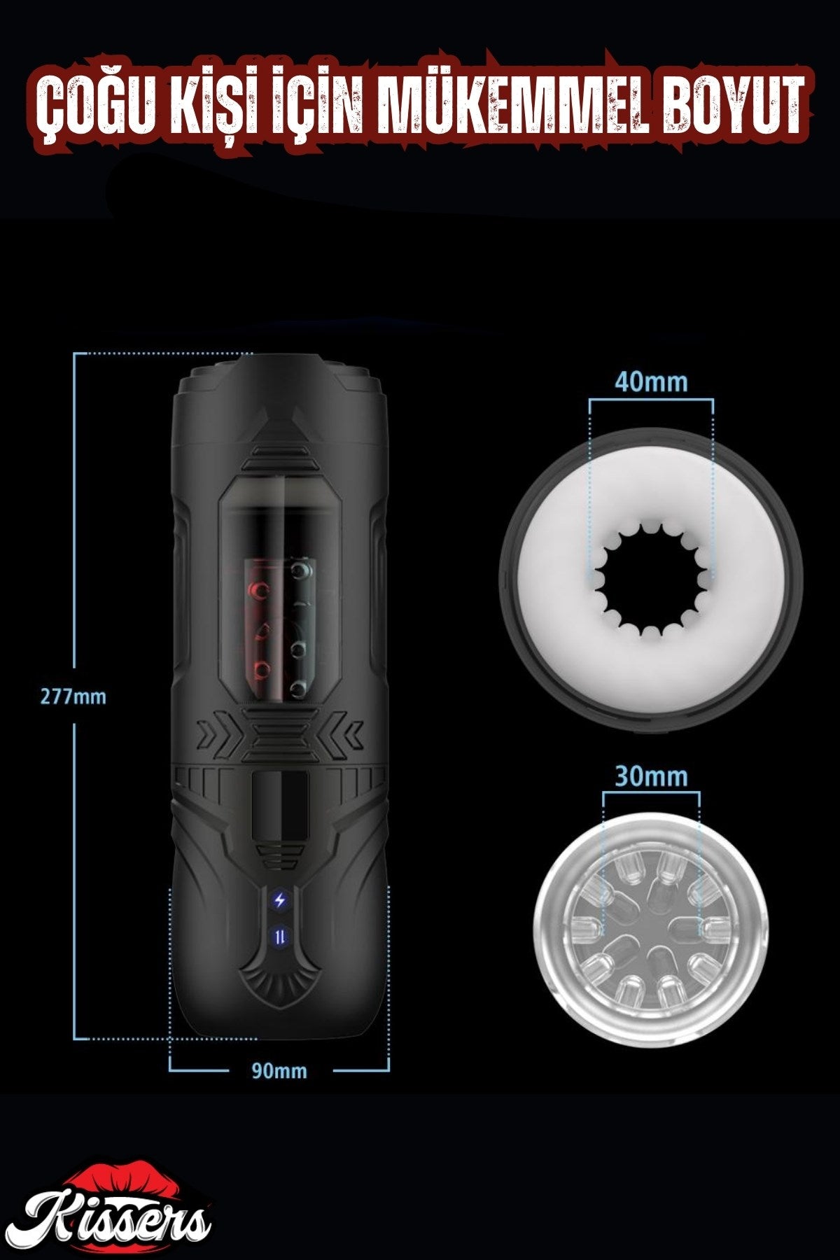 Şarjlı Vantuzlu İleri Geri Ve Dönme Hareketli Titreşimli Vajina Otomatik Mastürbatör