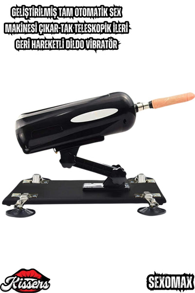 Geliştirilmiş Tam Otomatik Çıkar-Tak Teleskopik İleri Geri Hareketli Dildo Vibratör
