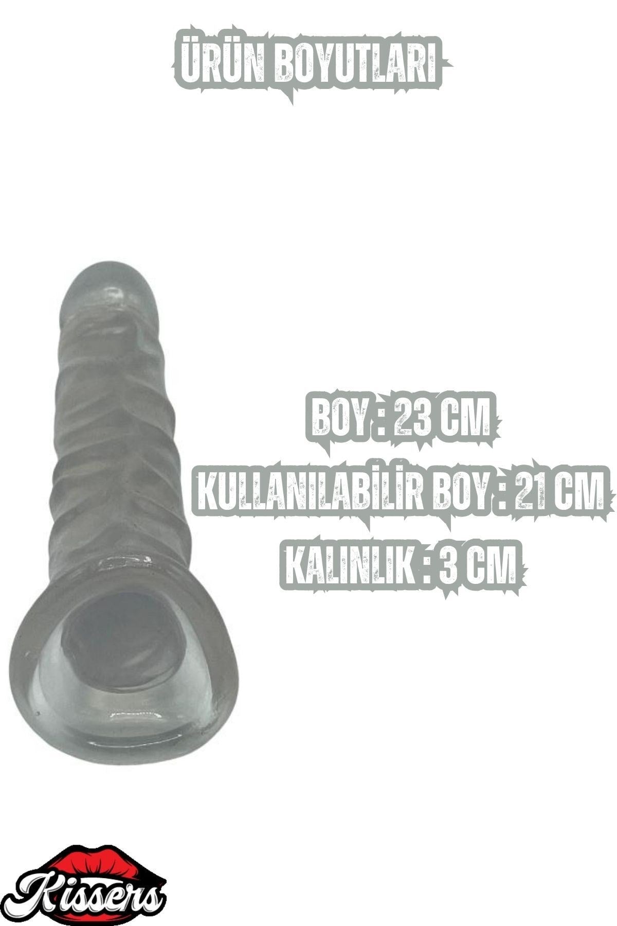 Ultra Realistik Damarlı Bükülebilir Vantuzlanabilir Jel Dokusunda beyaz Dildo Penis 23 Cm