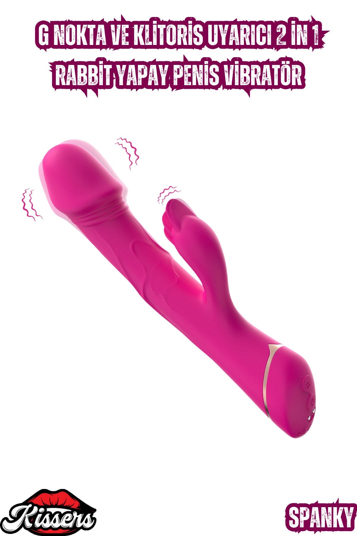G Nokta ve Klitoris Uyarıcı 2 in 1 Rabbit Yapay Penis Vibratör