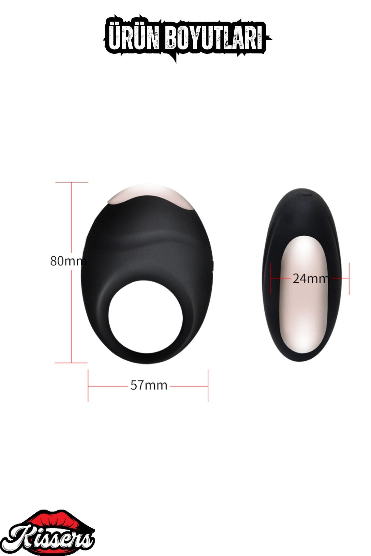 Manyetik şarjlı 10 Modlu Silikon Titreşimli Klitoris Uyarıcılı Penis Halkası & Vibratör