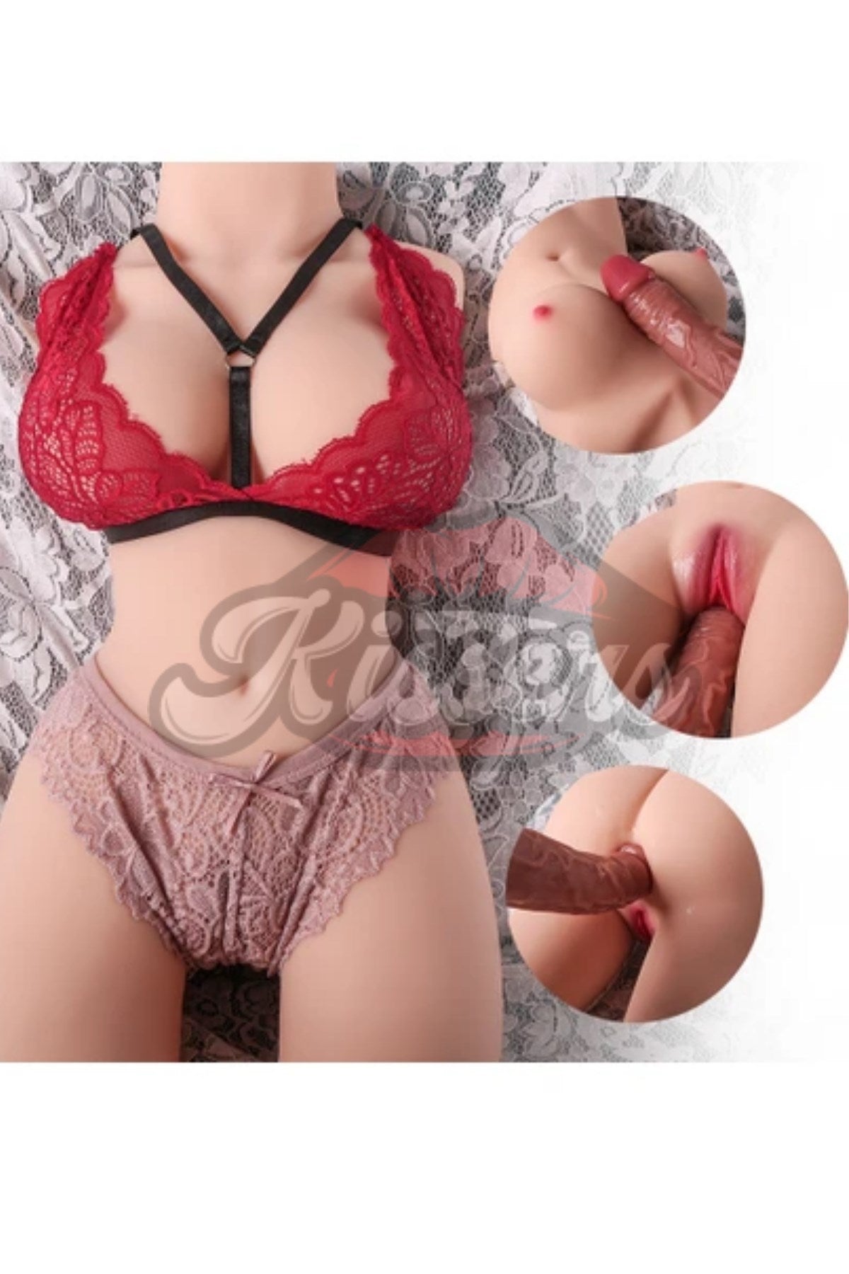 Gerçekçi 6 Kg 50 Cm Boy Isıtmalı Titreşim Yeni Nesil Anal Vajinal Torso Realistik Manken 6 Kg