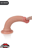 Lovetoy Ultra Gerçekçi Çift Katmanlı Platin Silikon Yüksek Kalite Dildo Penis 18.5 cm