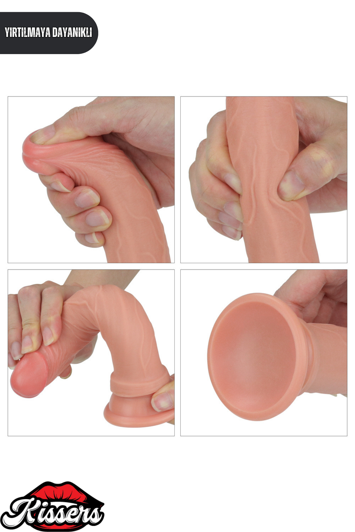 Lovetoy Ultra Gerçekçi Çift Katmanlı Platin Silikon Yüksek Kalite Dildo Penis 18.5 cm