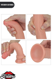 Lovetoy Ultra Gerçekçi Çift Katmanlı Platin Silikon Yüksek Kalite Dildo Penis 18.5 cm