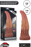 Lovetoy Ultra Gerçekçi Monster Dil Çift Katmanlı Platin Silikon Yüksek Kalite Dildo Penis 25 cm