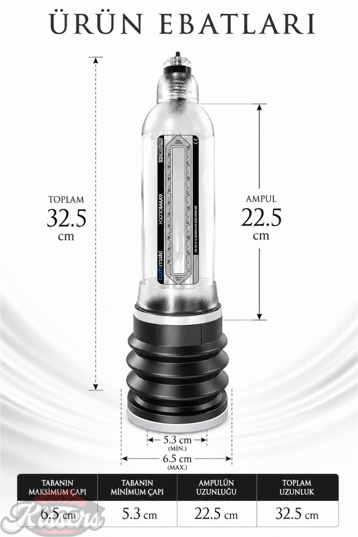 Bathmate Etkili Ultra Güçlü Hidroponik Hydromax 9 Penis Pompası