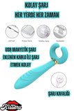Çiftler ve Çeşitli Pozisyonlar İçin Çok Özellikli Çift Taraflı 3'ü 1 Arada Vibratör