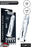 Lovetoy Ultra Realistik Şeffaf Testissiz Flawless Clear Dildo Penis 18 cm