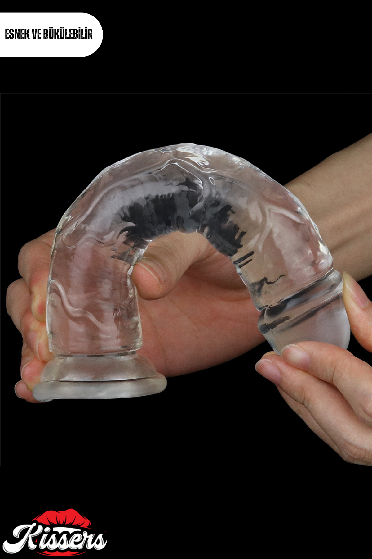 Lovetoy Ultra Realistik Şeffaf Testissiz Flawless Clear Dildo Penis 18 cm