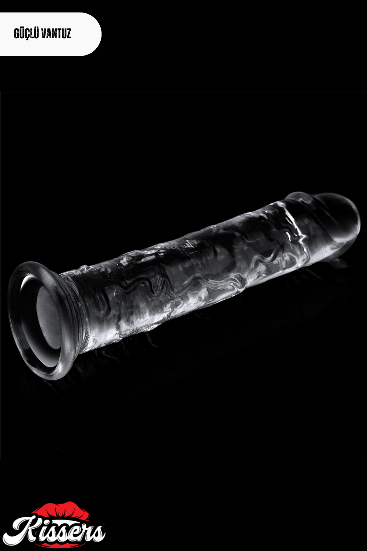 Lovetoy Ultra Realistik Şeffaf Testissiz Flawless Clear Dildo Penis 18 cm