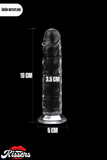 Lovetoy Ultra Realistik Şeffaf Testissiz Flawless Clear Dildo Penis 18 cm