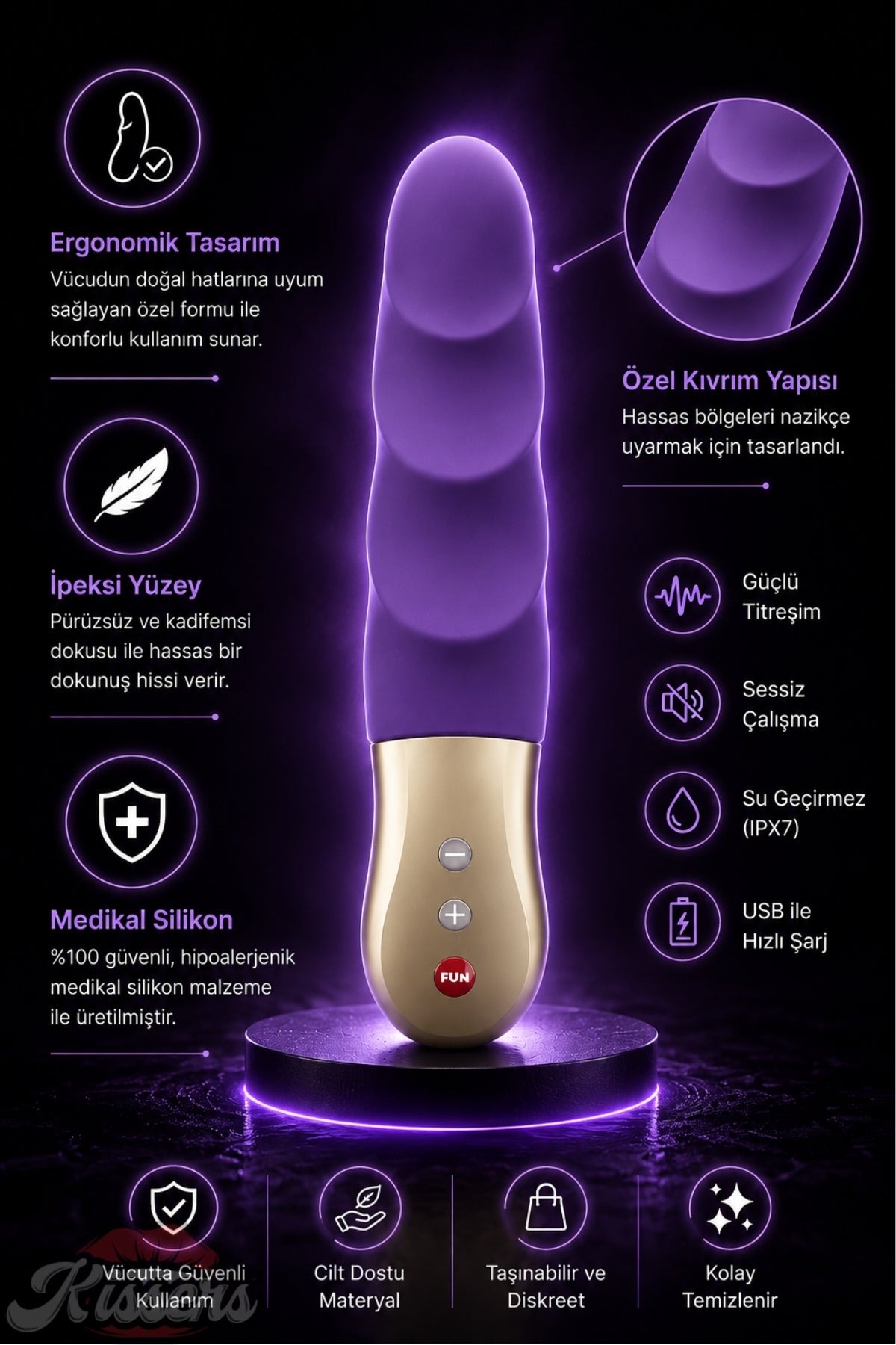 Fun Factory Petite İleri Geri Hareketli Titreşimli G Noktası ve Klitoris Uyarıcılı Mini Vibratör