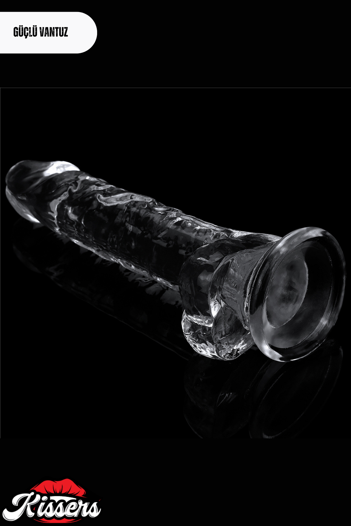 Lovetoy Ultra Realistik Şeffaf Vantuzlanabilir Flawless Clear Dildo Penis 20 cm