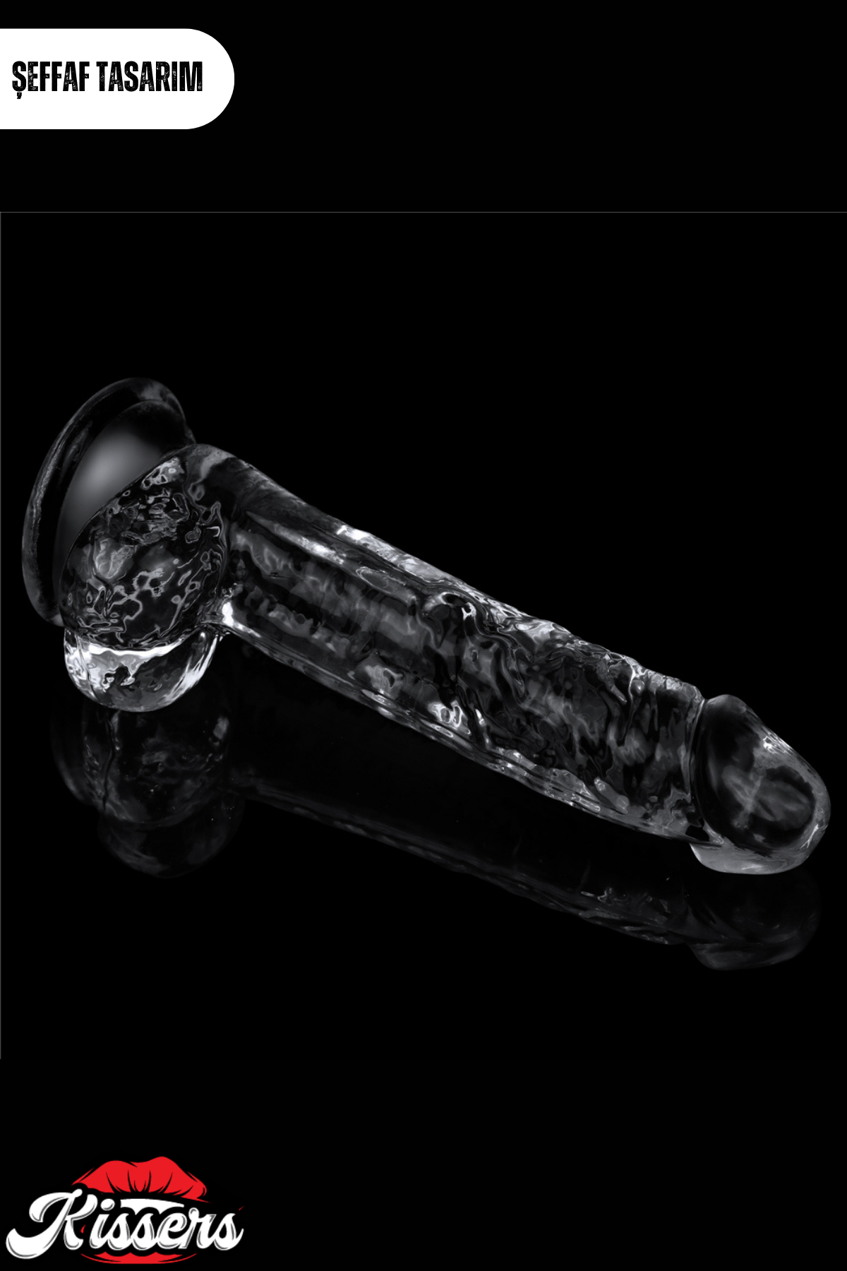 Lovetoy Ultra Realistik Şeffaf Vantuzlanabilir Flawless Clear Dildo Penis 20 cm