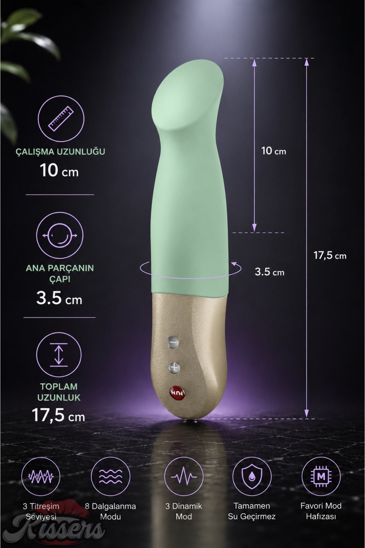 Fun Factory Sundaze Titreşimli G Noktası ve Klitoris Uyarıcılı Mini Vibratör