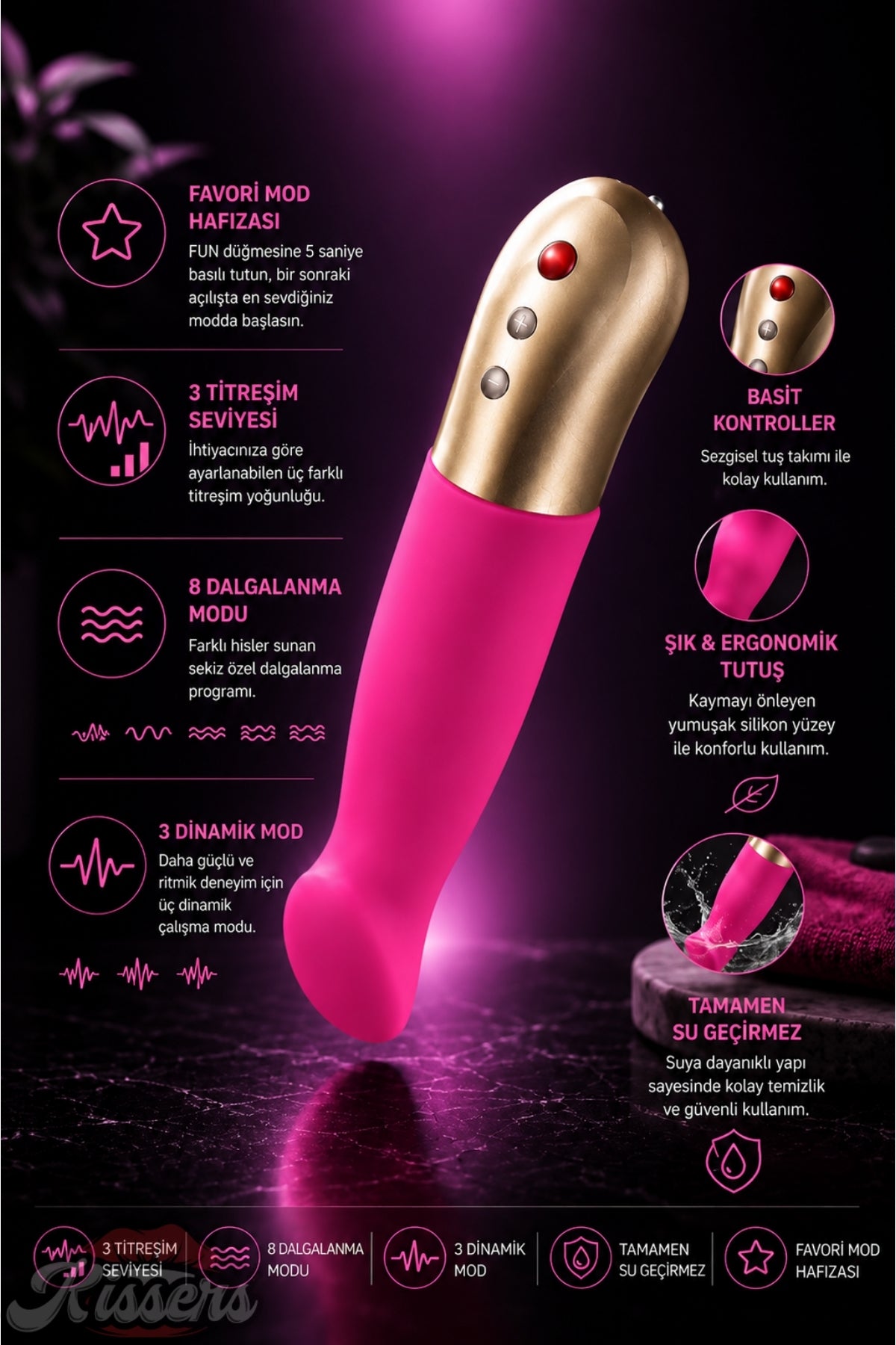 Fun Factory Sundaze Titreşimli G Noktası ve Klitoris Uyarıcılı Mini Vibratör