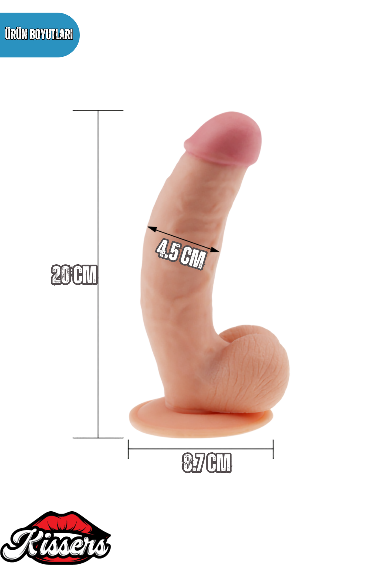 Lovetoy Eğilip Bükülebilir Vantuzlanabilir Ultra Soft Dildo Penis 20 cm