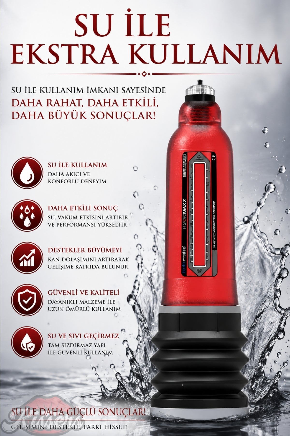 Bathmate Etkili Ultra Güçlü Hidroponik Hydromax 9 Penis Pompası