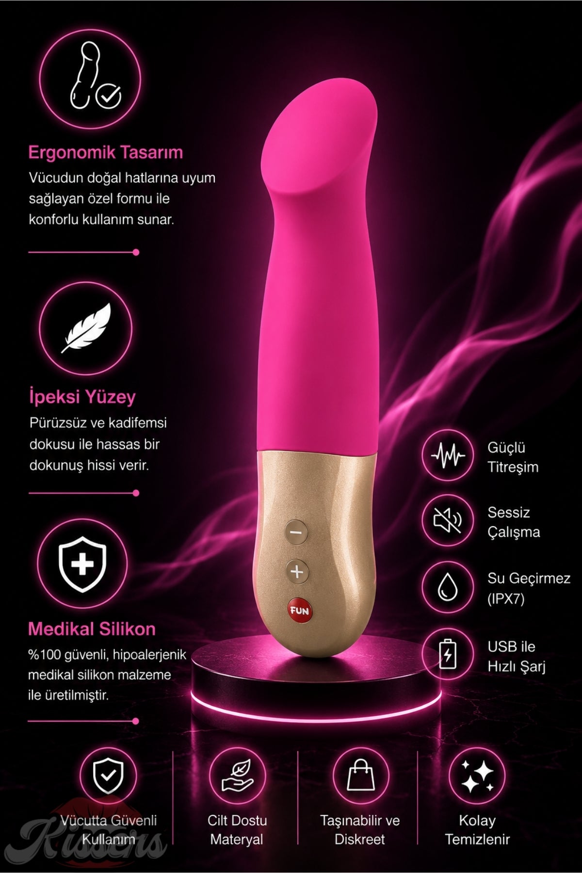 Fun Factory Sundaze Titreşimli G Noktası ve Klitoris Uyarıcılı Mini Vibratör