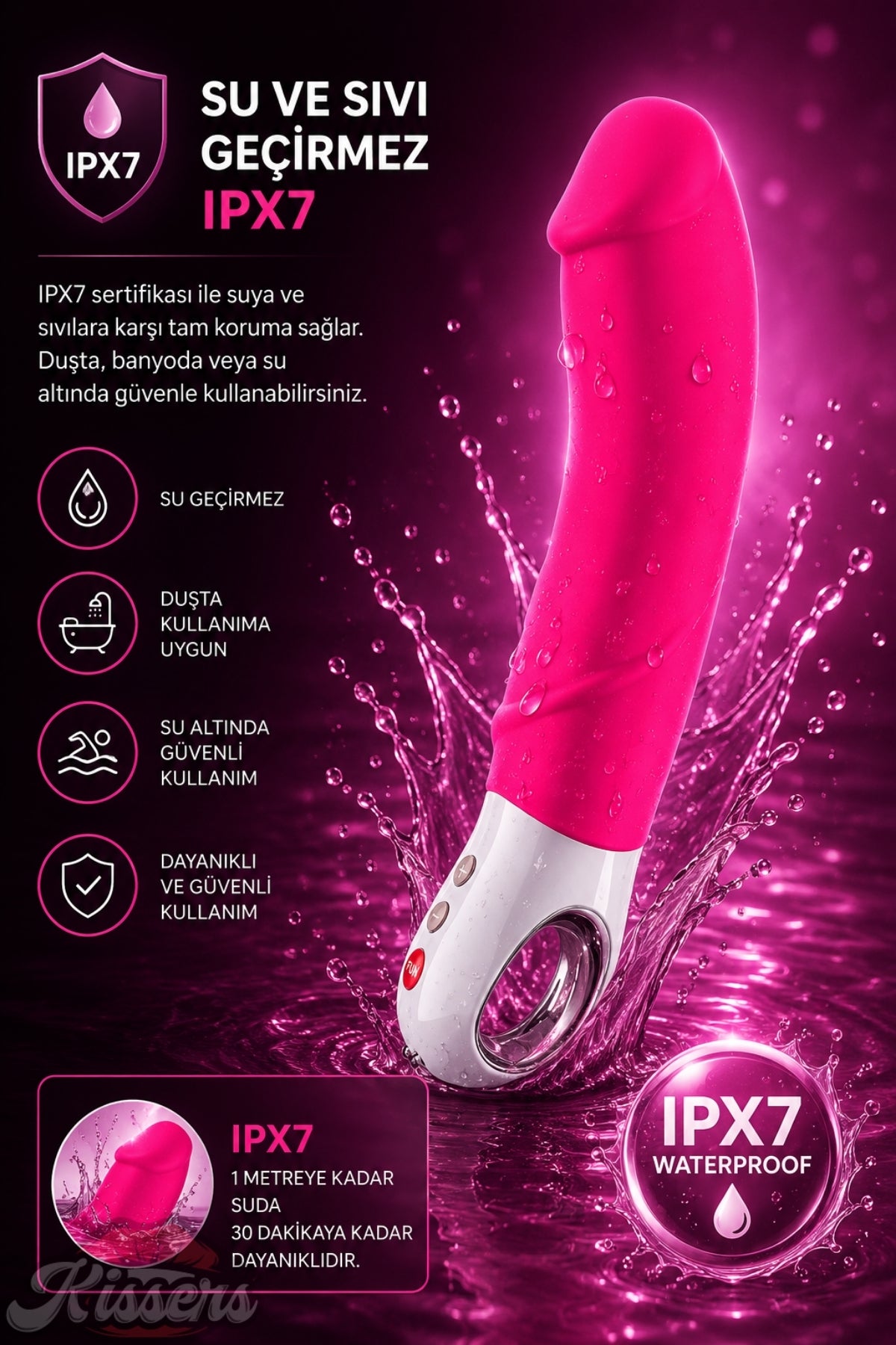 Fun Factory Big Boss Tutamaçlı Güçlü Titreşimli G Noktası ve Klitoris Uyarıcılı Tavşan Vibratör