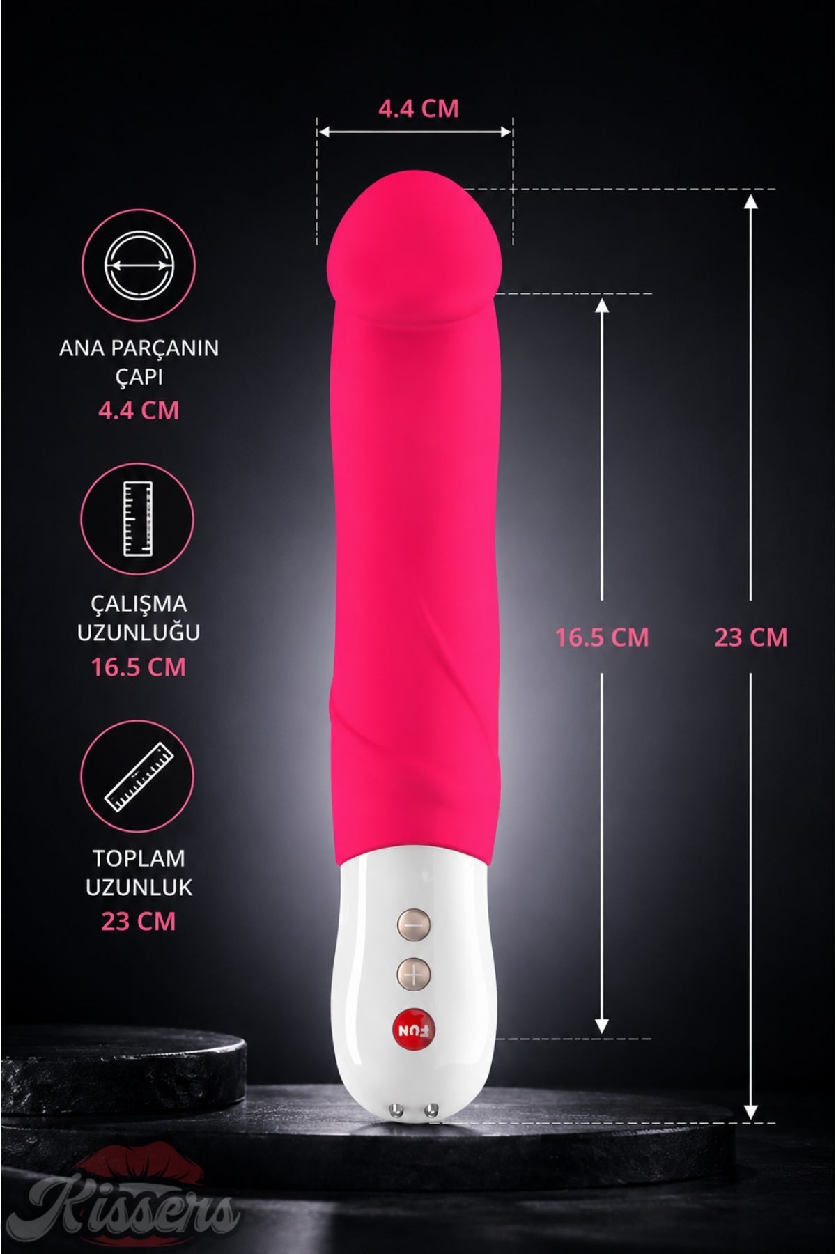 Fun Factory Big Boss Tutamaçlı Güçlü Titreşimli G Noktası ve Klitoris Uyarıcılı Tavşan Vibratör