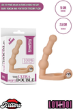 Lovetoy Penis Halkalı Klitoris Uyarıcı The Soft Double Boncuk Anal Penetratör Titreşimli 15 cm