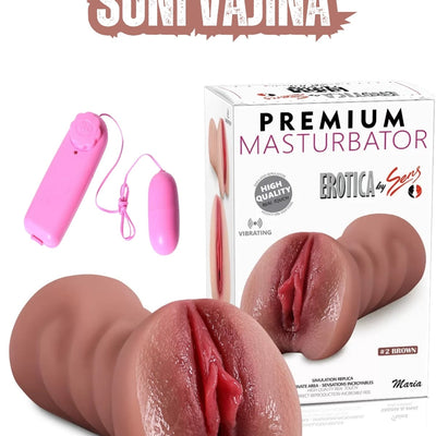 Vajinal Girişli Titreşimli Vajina Cinsel Oyuncak Saklanabilir Realistik Vajina Mastürbatör Melez