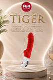 Fun Factory Tiger Tutamaçlı Güçlü Titreşimli G Noktası ve Klitoris Uyarıcılı Tırtıklı Yüzey Tavşan Vibratör